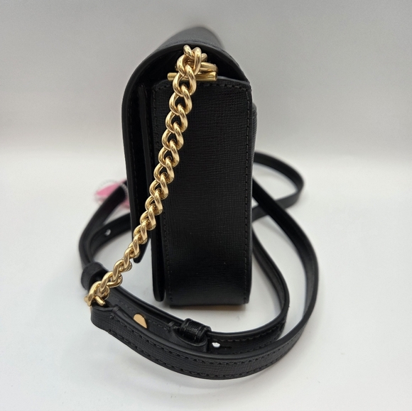 Kate Spade Morgan Chain Wallet Black Bow Crossbody - Picture 6 of 9